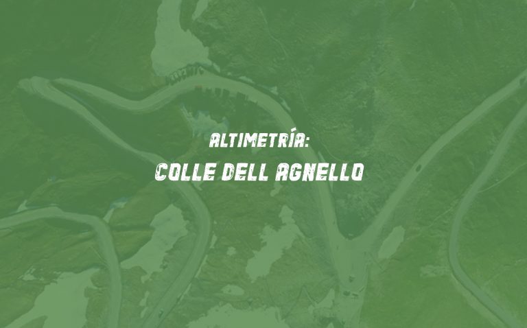 Altimetría ciclista de Colle dell Agnello